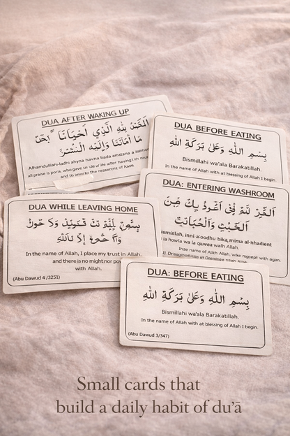 FIQHI Daily Dua Stickers - ENGLISH (12pc in a Set)