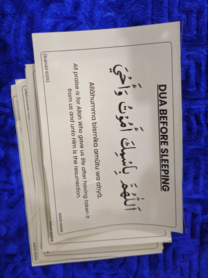 FIQHI Daily Dua Stickers - ENGLISH (12pc in a Set)
